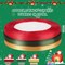 3 Rolls 75 Yards Christmas Ribbons Satin Ribbon 1/4 Inch Wide Valentine's Day Double Face Solid Color Satin Ribbon for Gift Wrapping, Hair Bow, Sewing and Other Craft Projects (Red, Green, Gold)